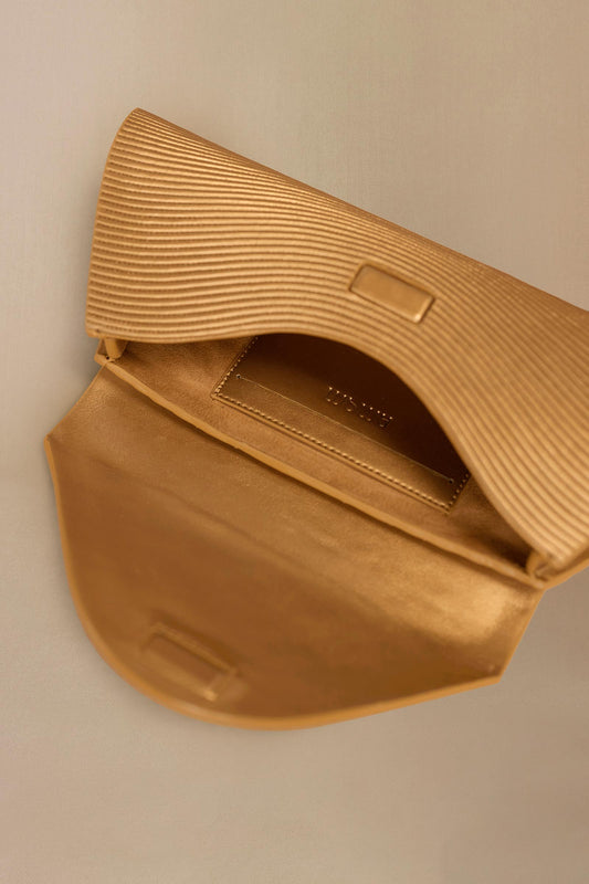 Faux Leather Reba Clutch – Metallics
