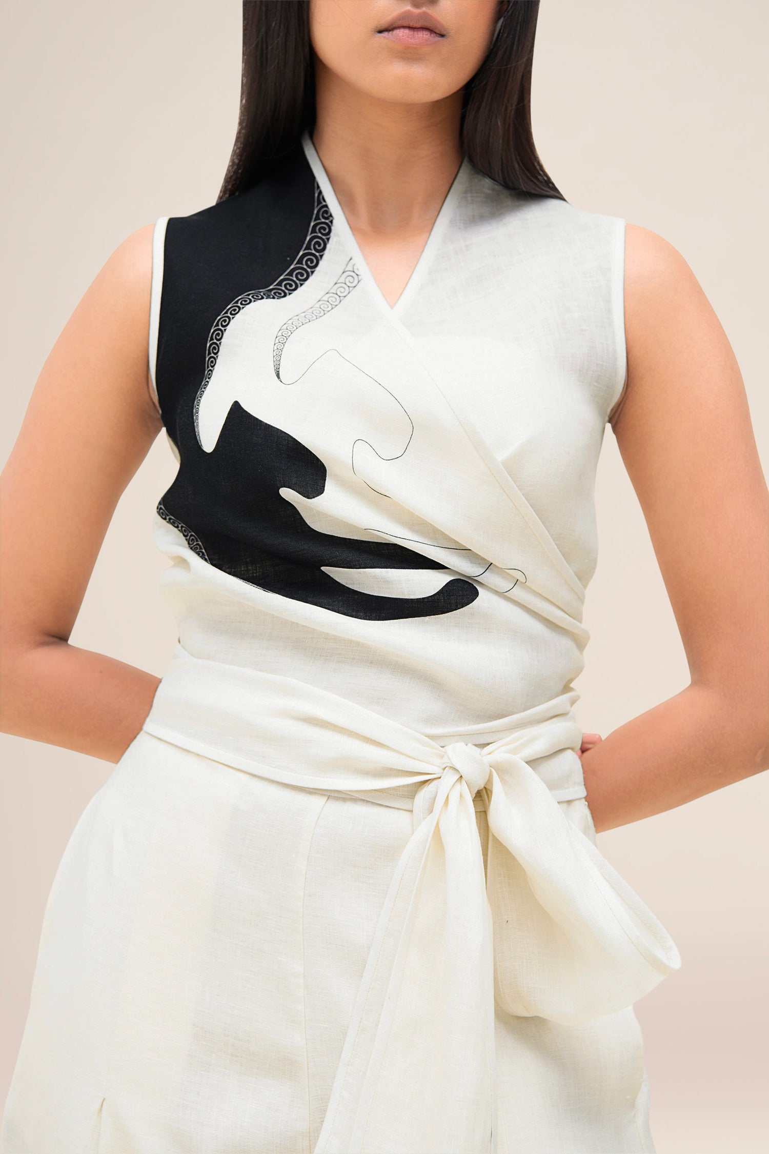 Linen Robin Top Set – Ivory