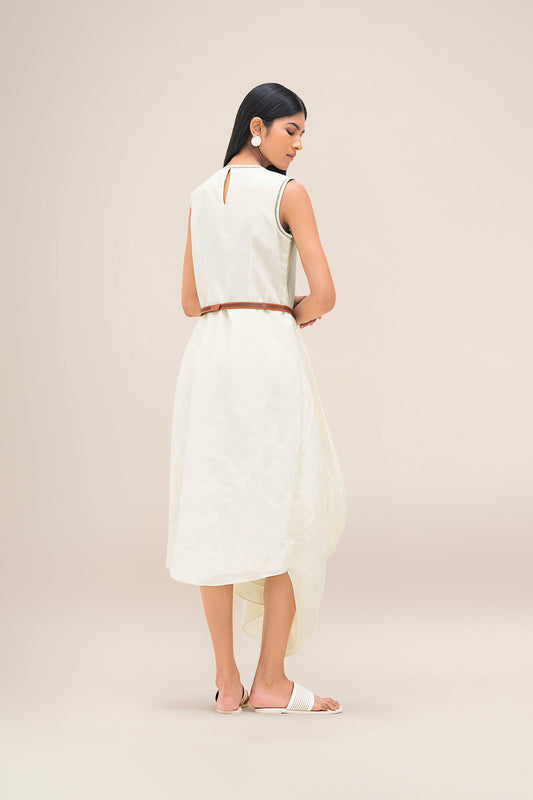 Linen Dove Dress – Ivory
