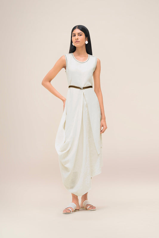 Linen Dove Dress – Ivory