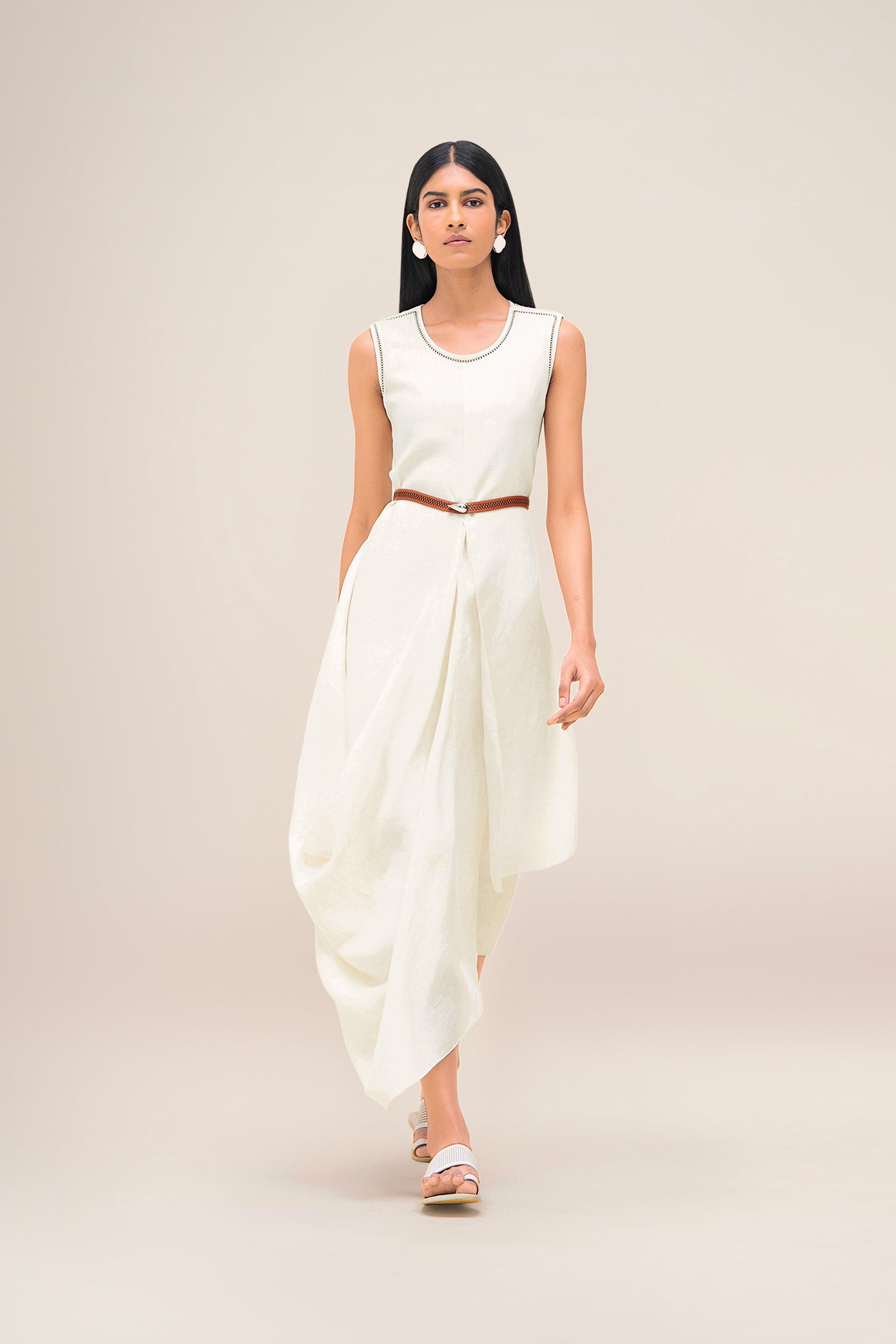  Linen Dove Dress – Ivory
