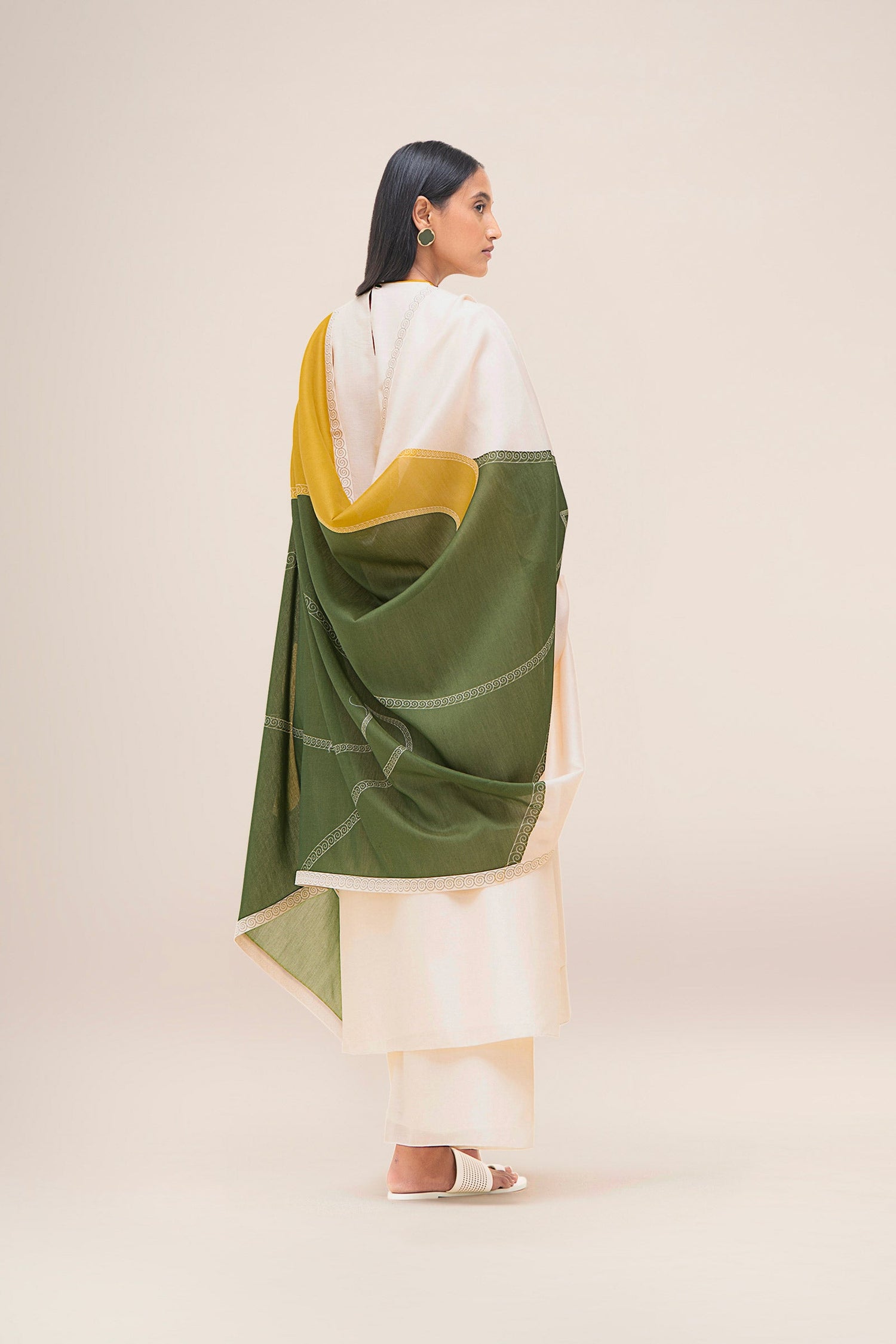  Chanderi Koyal Kurta Set – Ivory