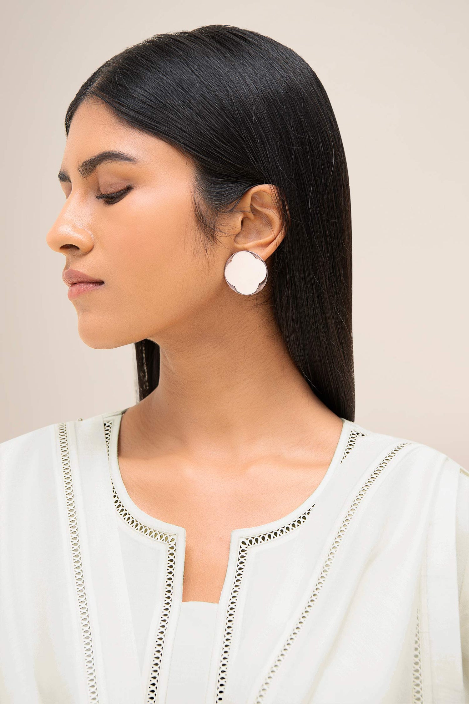  Chanderi Aranya Kurta Set – Ivory