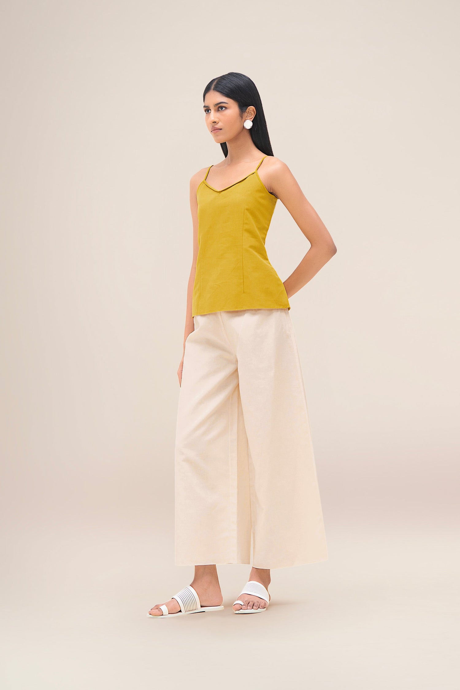  Linen Merula Tunic Set – Yellow