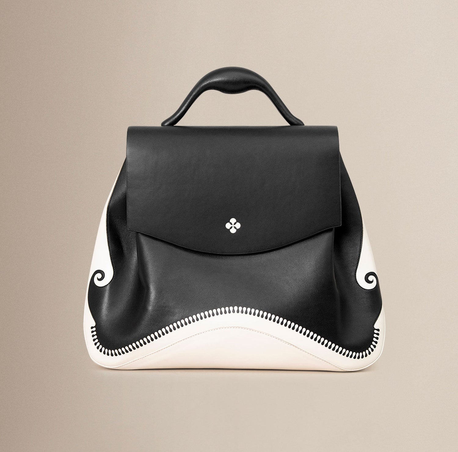  Faux Leather Isola Bag – Black