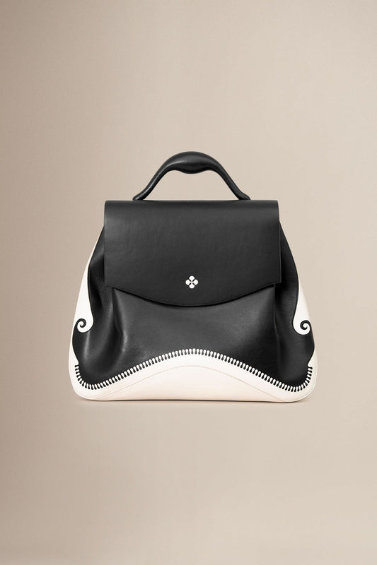 Faux Leather Isola Bag – Black