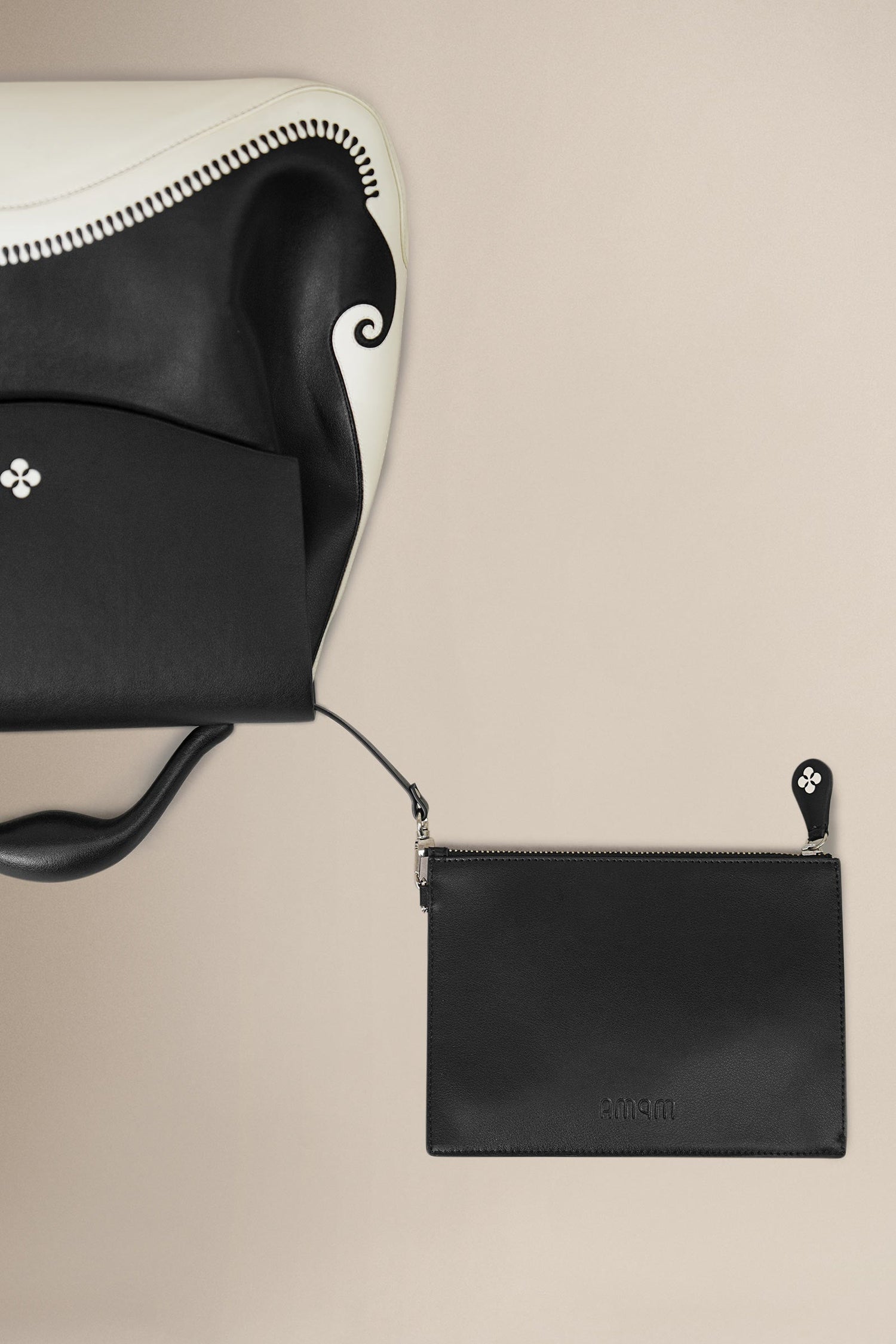  Faux Leather Isola Bag – Black