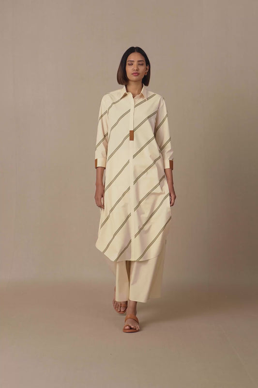 Cotton Nima Tunic Set – Ivory