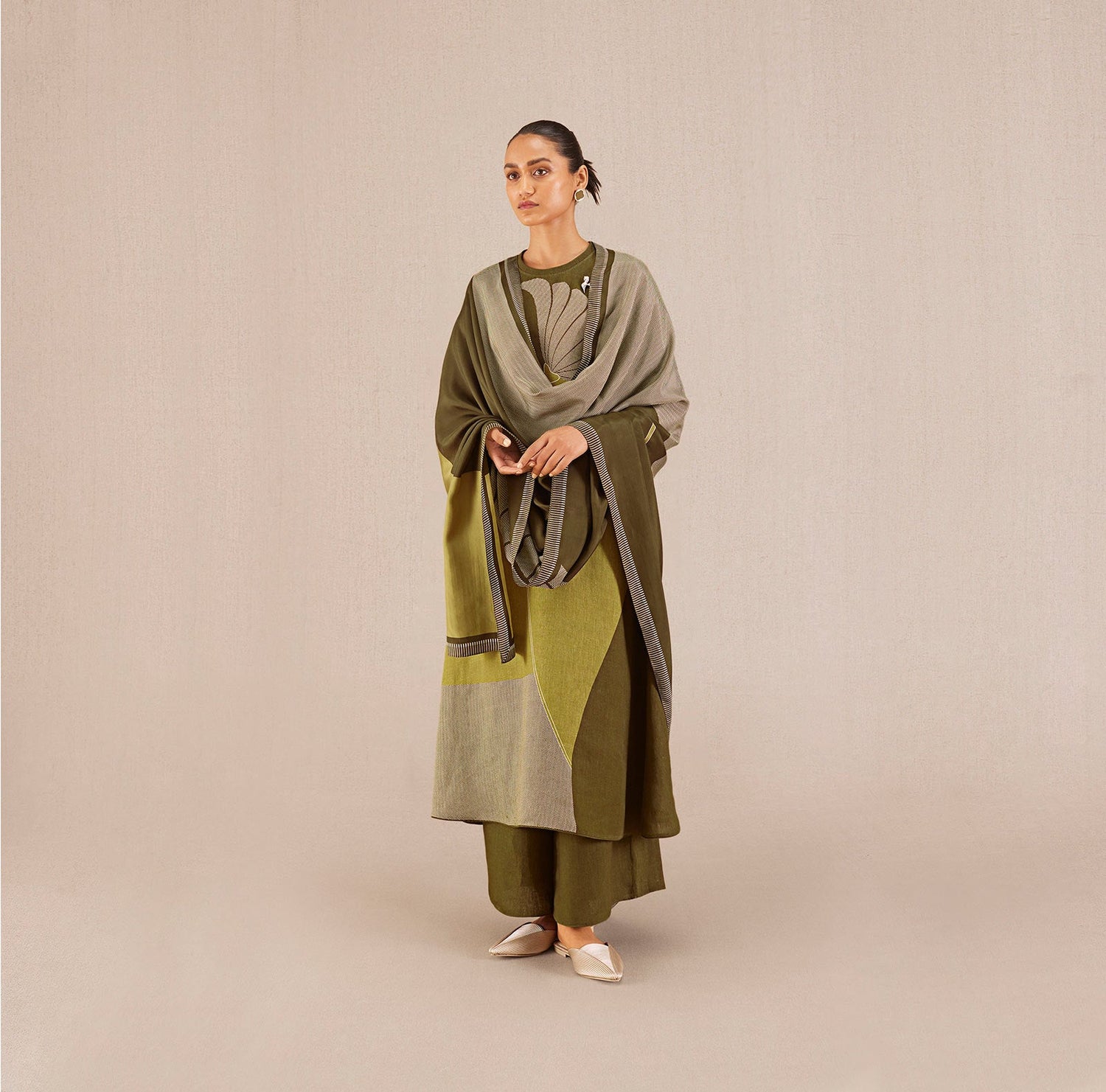 Noah Kurta Set - Olive