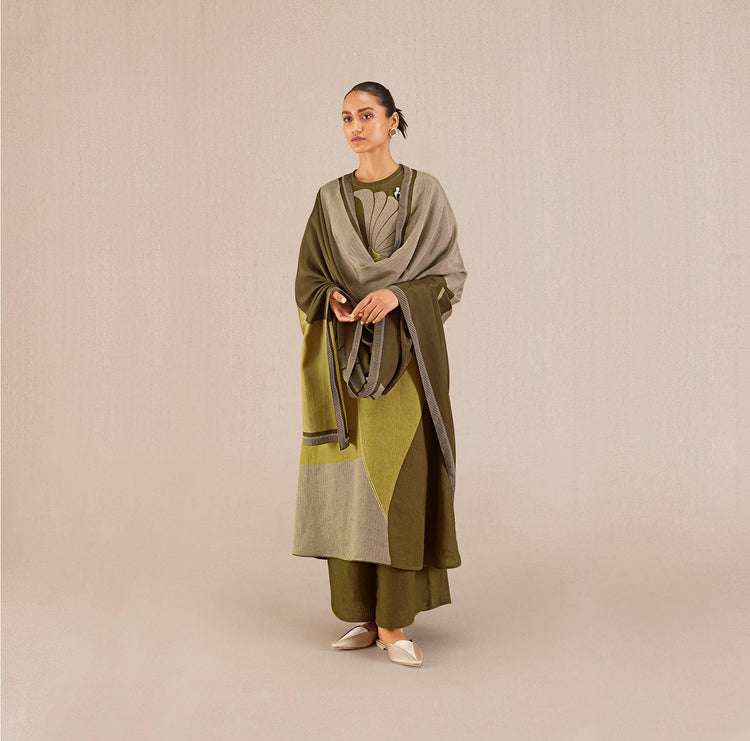 Noah Kurta Set - Olive