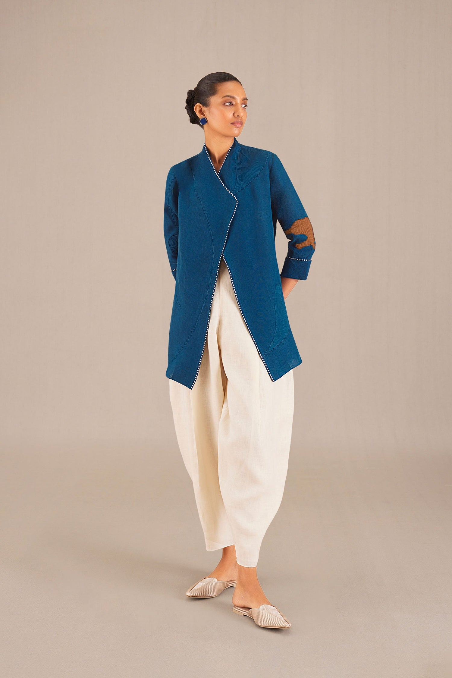 Firuzeh Jacket Set - Teal 