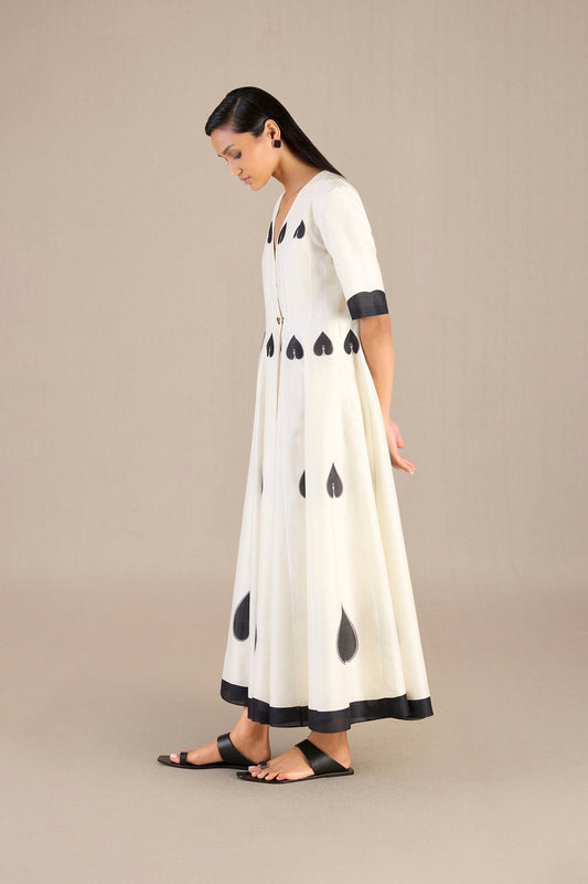 Chanderi Azah Dress – Ivory