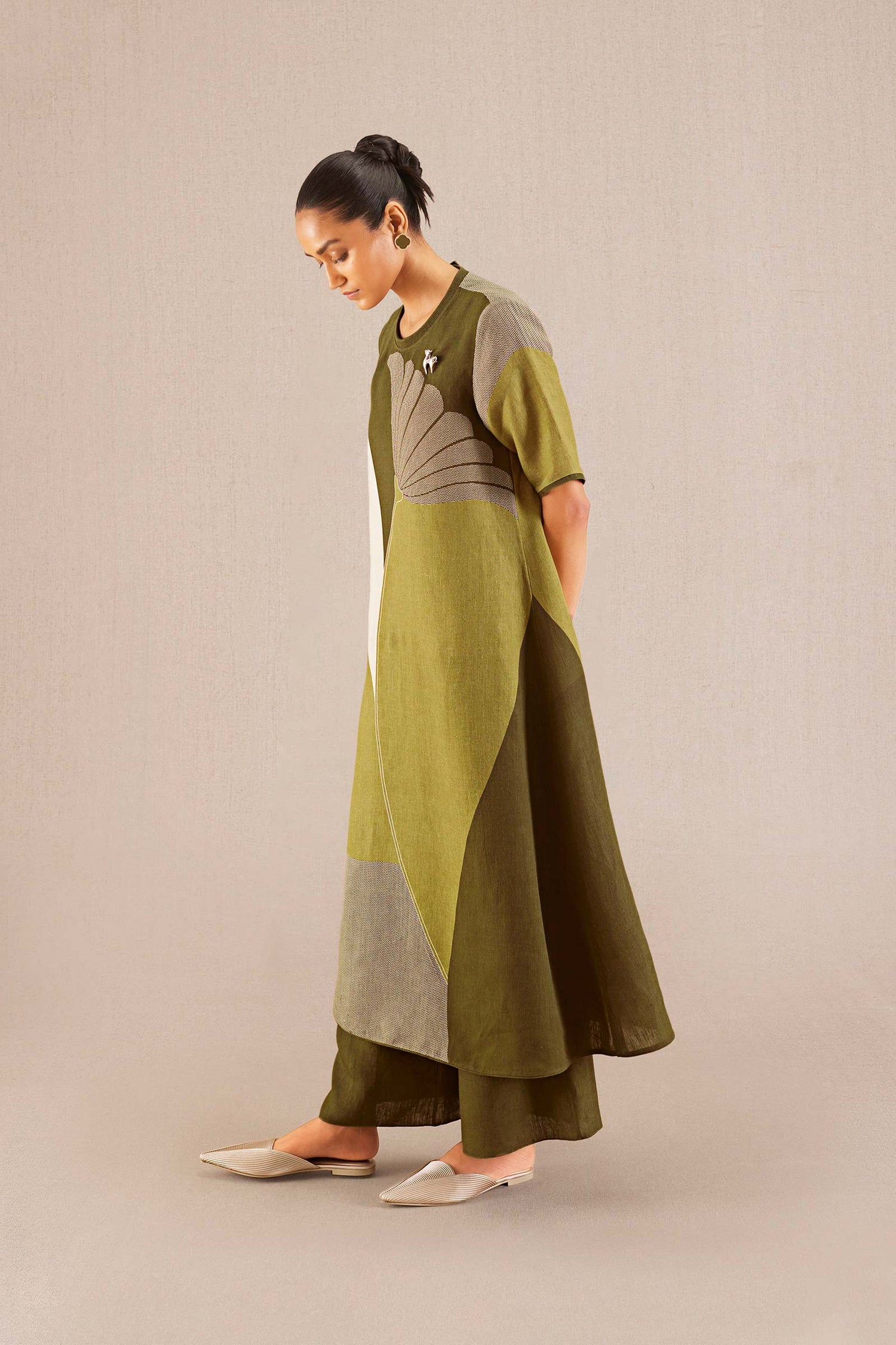 Noah Kurta Set - Olive